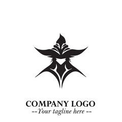 Mystical Black Witch Logo Symbol on White Background for Modern Magical Branding Design Effects