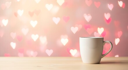 Warmth of Affection A Cup of Comfort Amidst a Heartfelt Glow, Perfect for Celebrating Love and Cherishing Moments