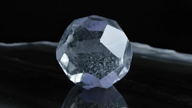 Blue Diamond Gem Faceted