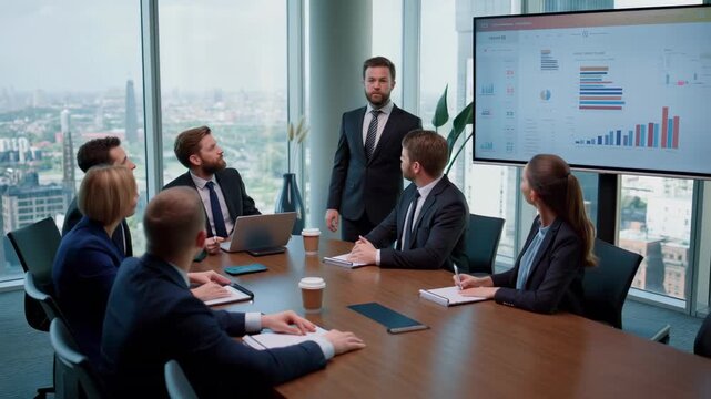 Business Meeting Presentation Graph