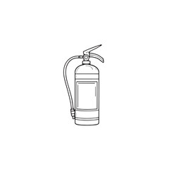 Fire extinguisher line art safety guide essentials