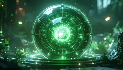 Obraz premium Newest digital communication and internet technology concept for a global network with fractal circuit design