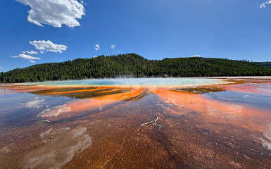 Grand Prismatic Spring at Yellowstone National Park, USA