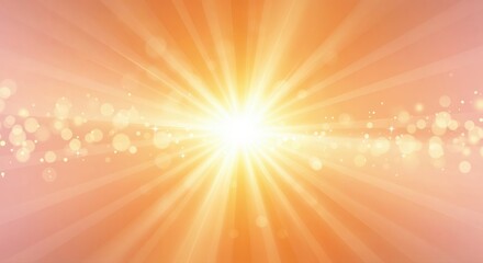 Obraz premium Radiant Burst of Sunlight: A mesmerizing display of light radiating outwards, casting a warm and inviting glow across the scene. Capturing the essence of hope and energy.