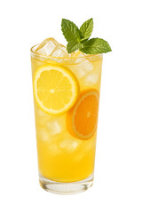 Refreshing Iced Citrus Drink with Mint