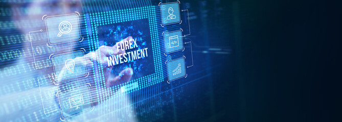 Online trading, Forex, Investment and financial market concept.
