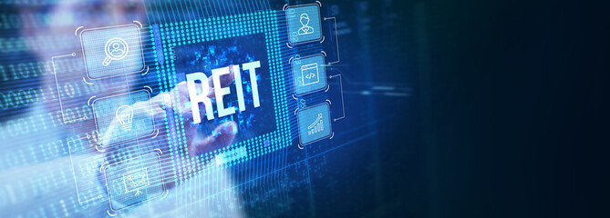 REIT Real estate investment fund ETF Financial stock market.