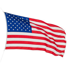 Obraz premium american flag isolated on white