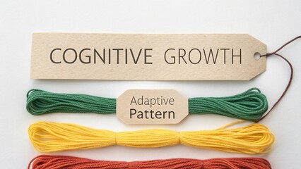 Colorful Threads Representing Cognitive Growth and Adaptive Patterns in Learning and Development
