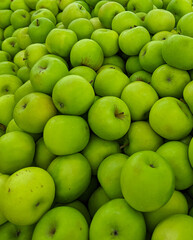green apples background