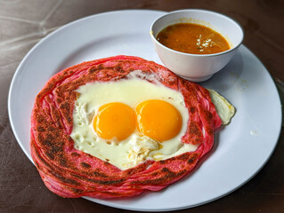 Roti canai jantan beserta kuah kari