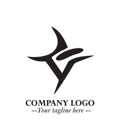Mystical Black Witch Logo Symbol on White Background for Modern Magical Branding Design Effects