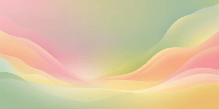 Abstract colorful rainbow background featuring a vibrant vector illustration with orange and yellow light waves in a modern motion design pattern