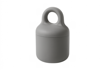 Gray kettlebell weight for gym training and fitness