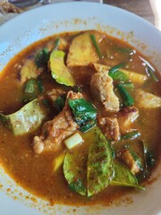 Spicy stewed pork curry, a northern Thai 