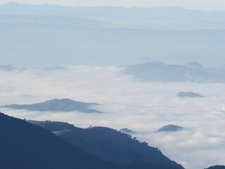 Beautiful landscape of Doi Inthanon national park in the morning at Mae Jam, Chiang Mai, Thailand.
