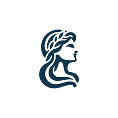 Ancient Greek Lady Logo