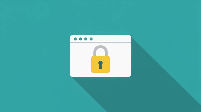 Secure Website Icon Illustrative Representation of Online Privacy and Data Protection Concept