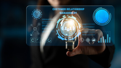 Customer Relationship Management (CRM) system for business. A platform to manage customer interactions, support services, and improve satisfaction. Motif