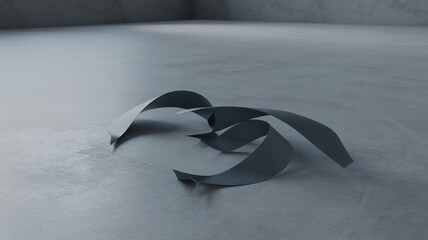 Window Light on Concrete Floor: Shadow Stripes Forming Rectangular Patterns