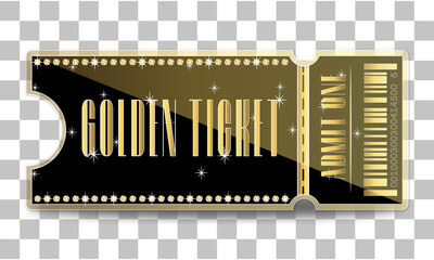 golden ticket vip invitation