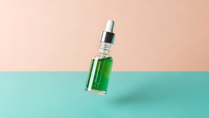 Elevate your beauty routine with this vibrant green serum for radiant healthy skin and natural wellness