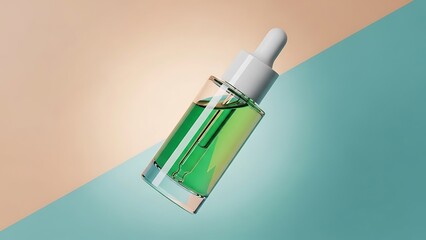 Experience radiant beauty with this vibrant green serum for healthy skin and a natural glow today