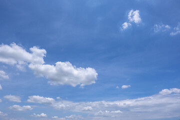 clear blue sky background,clouds with background, Blue sky background with tiny clouds. White fluffy clouds in the blue sky. 