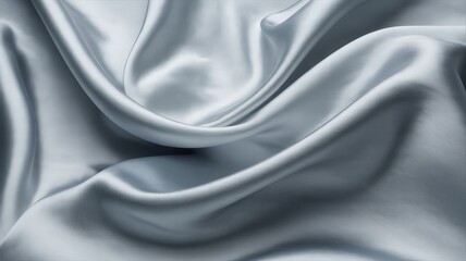 Obraz premium Dramatic Floating White Cloth Sculpture on a Soft Gray Gradient Background for Impact.