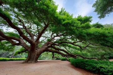 Fototapeta premium Angel Oak live oak tree spreading majestic branches