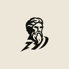 Zeus God of Thunder Logo