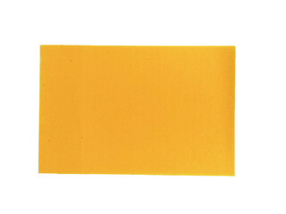 Yellow Sticky Note Pad Top View PNG – Clean Isolated Flat Lay Object for Office Branding and Digital Design Projects