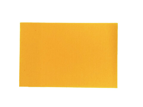 Yellow Sticky Note Pad Top View PNG &ndash; Clean Isolated Flat Lay Object for Office Branding and Digital Design Projects