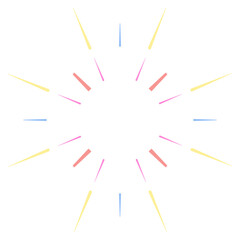 abstract colorful fireworks starburst lights 