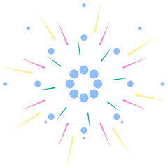 abstract colorful fireworks starburst lights 