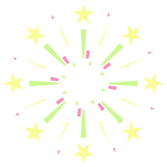 abstract colorful fireworks starburst lights 