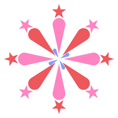 abstract colorful fireworks starburst lights 