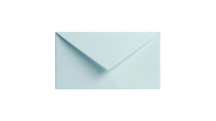 Light blue envelope isolated on white background
