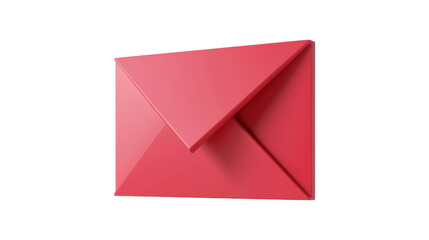 Red envelope isolated on white background