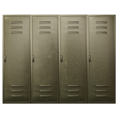 Row of Metal Storage Lockers