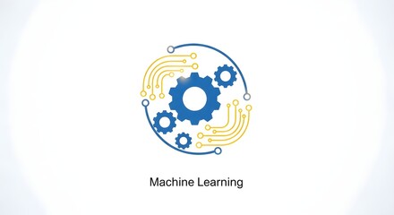 Symbolic representation of interconnected gears and circuits illustrating advanced machine learning principles