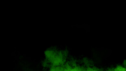 Abstract smoke misty fog on isolated black background. Texture overlays. Design element.