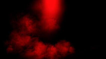 Abstract smoke misty fog on isolated black background. Texture overlays. Design element.