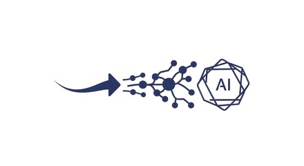 AI Network Connection Visual Representation of Artificial Intelligence and Interconnectivity