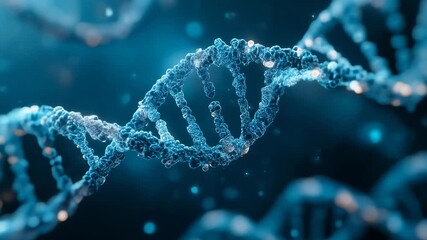 Stunning 3D Visualization of DNA Helix Structure in Molecular Biology Research - Powered by Adobe