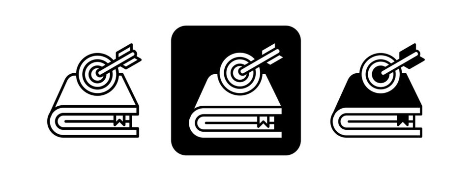 Outcomes  Solid color and black line drawing vector illustration set