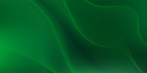 green abstract background design with elegant golden elements vector illustration