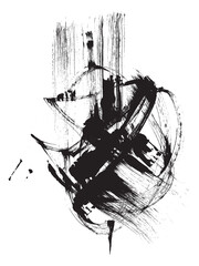 Abstract composition. Grunge texture. Art brush stroke. Abstract background