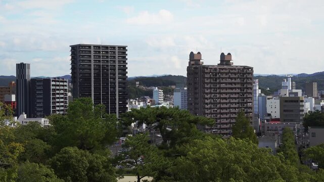 Okazaki City Skyline (Aichi, Japan)