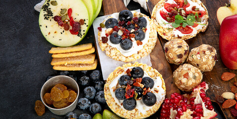 Healthy vegan dessert concept.